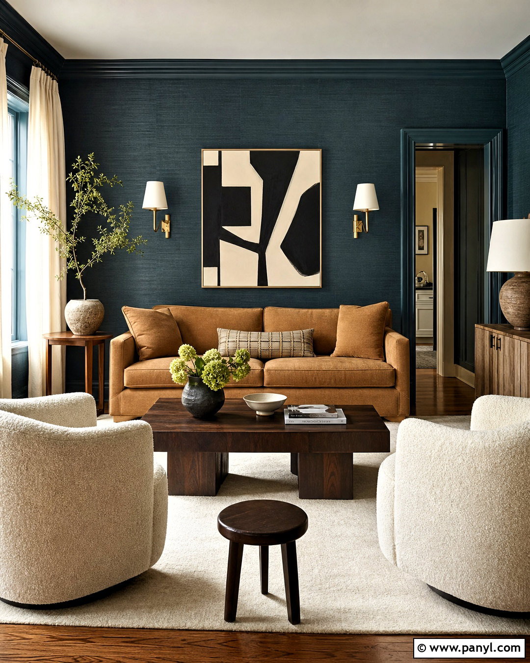 Dark Teal Grasscloth Walls - 20 dark teal walls