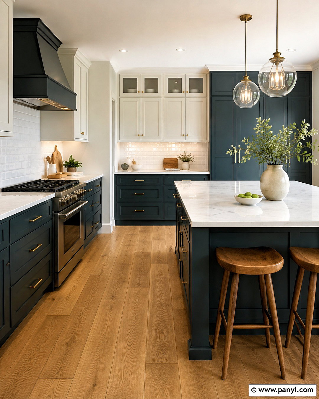 Dark Teal Kitchen With White Countertops - 20 dark teal room ideas