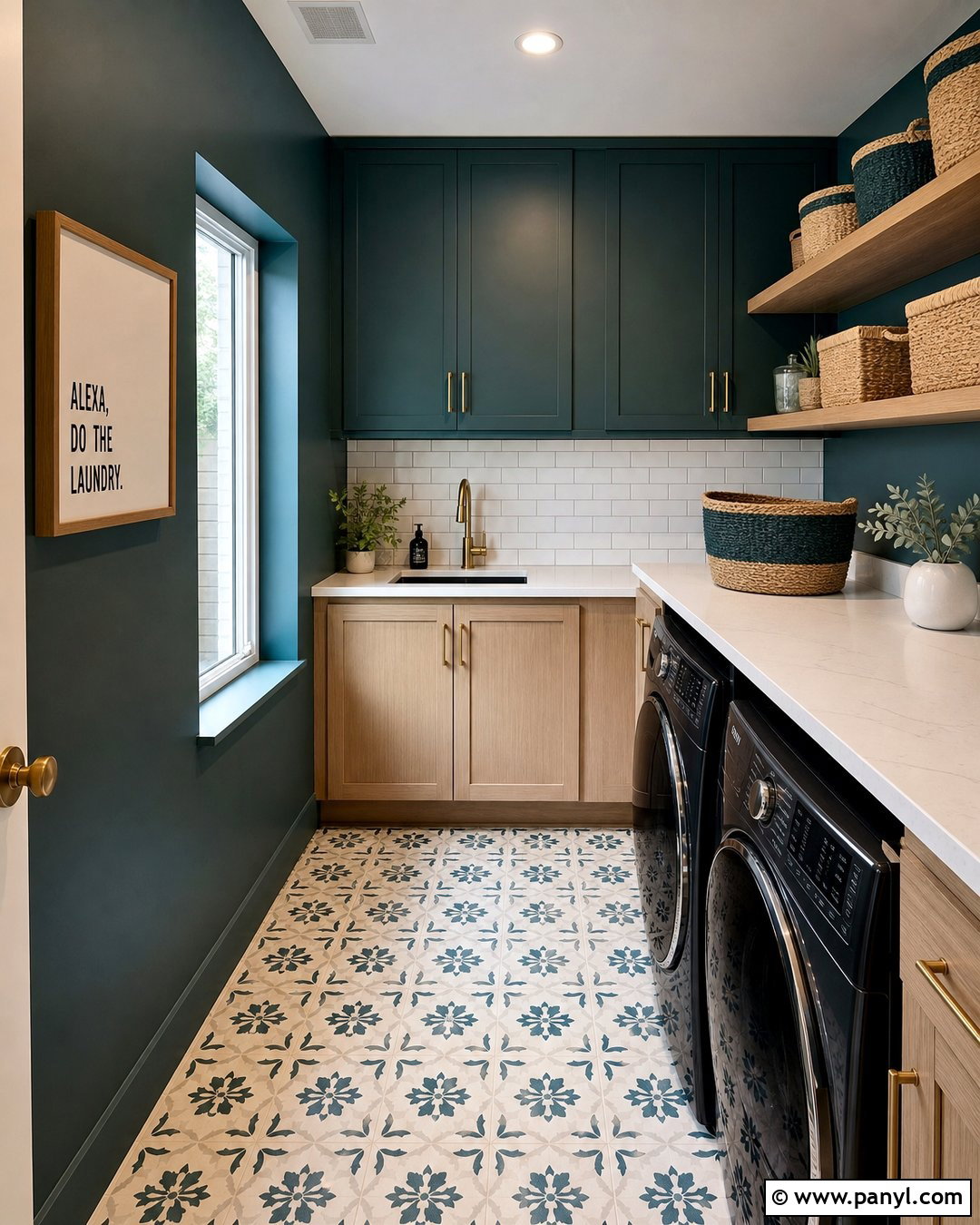 Dark Teal Laundry Room Walls - 30 dark wall paint ideas
