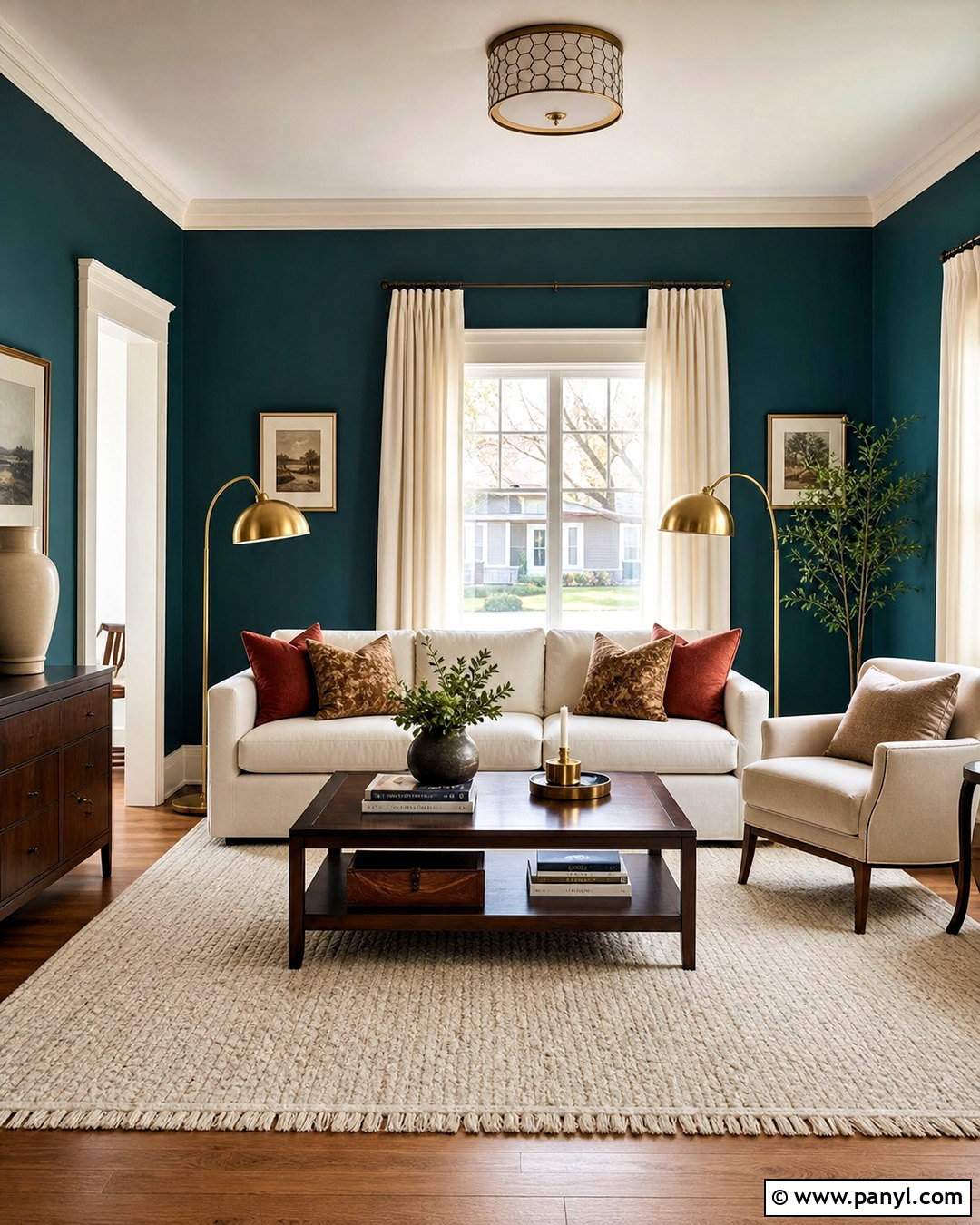 Dark Teal Living Room Walls - 20 teal walls