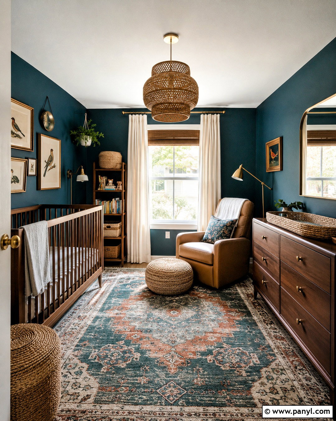 Dark Teal Nursery - 20 dark nursery ideas