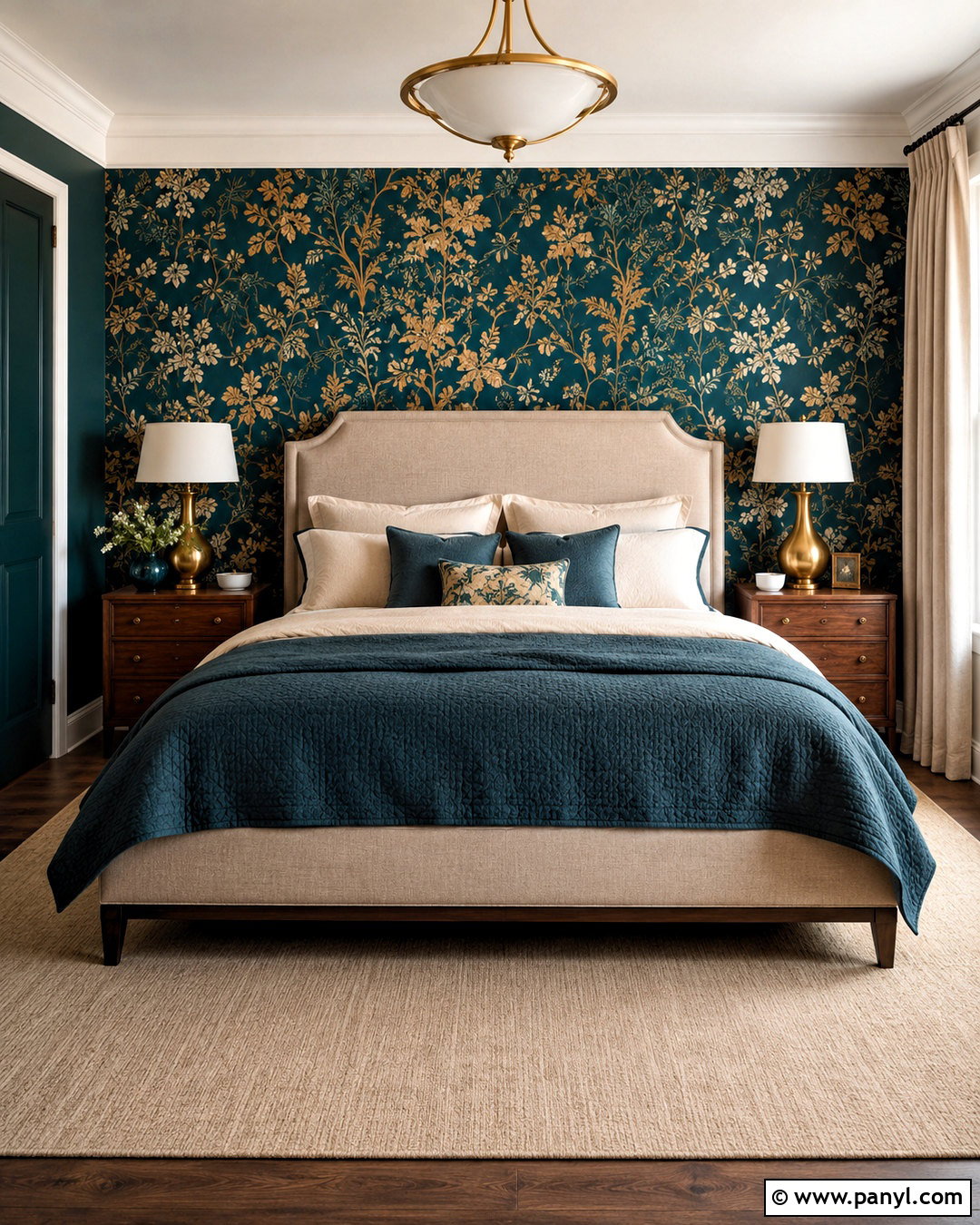 Dark Teal Wallpaper Bedroom - 20 dark teal bedroom ideas
