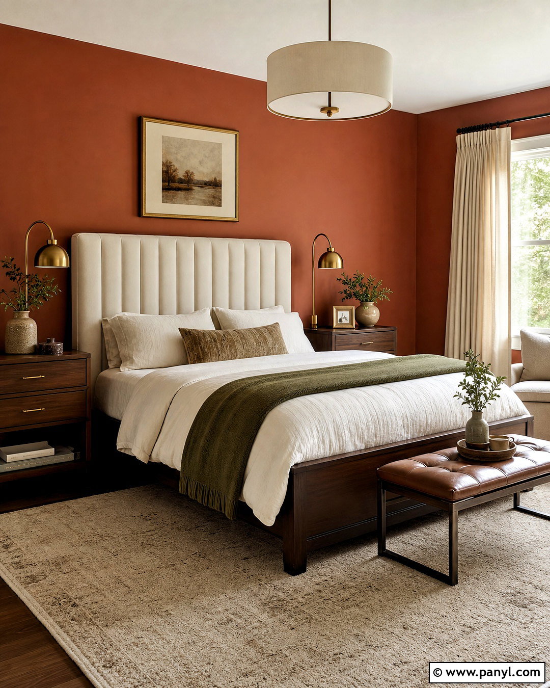 Dark Terracotta Bedroom Walls - 20 terracotta bedroom walls