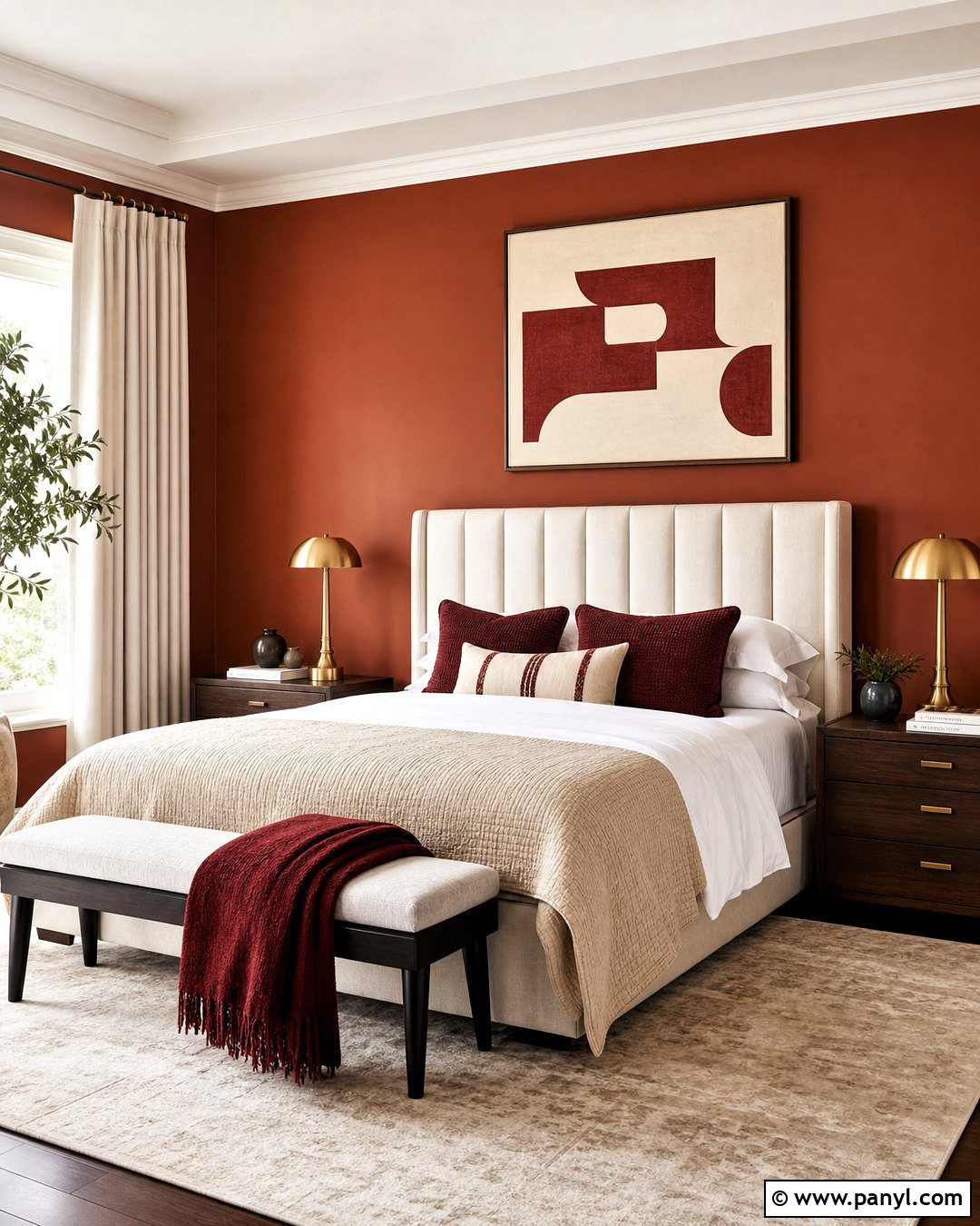 Dark Terracotta Bedroom - 20 terracotta bedroom ideas