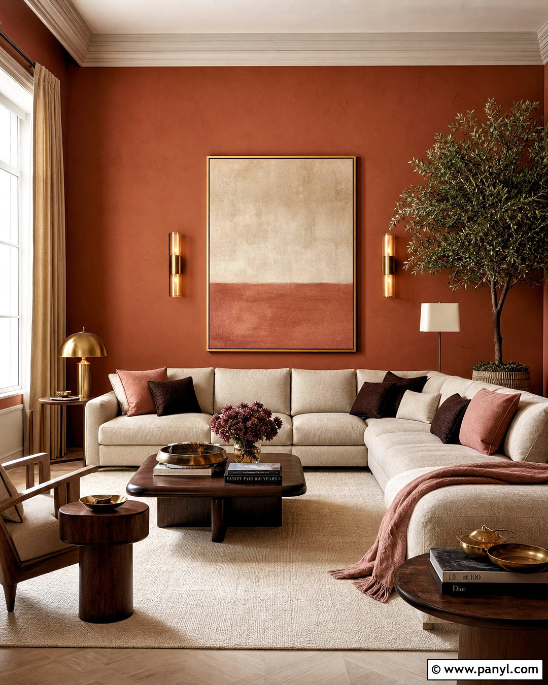 Dark Terracotta Walls Living Room - 20 terracotta walls living room ideas