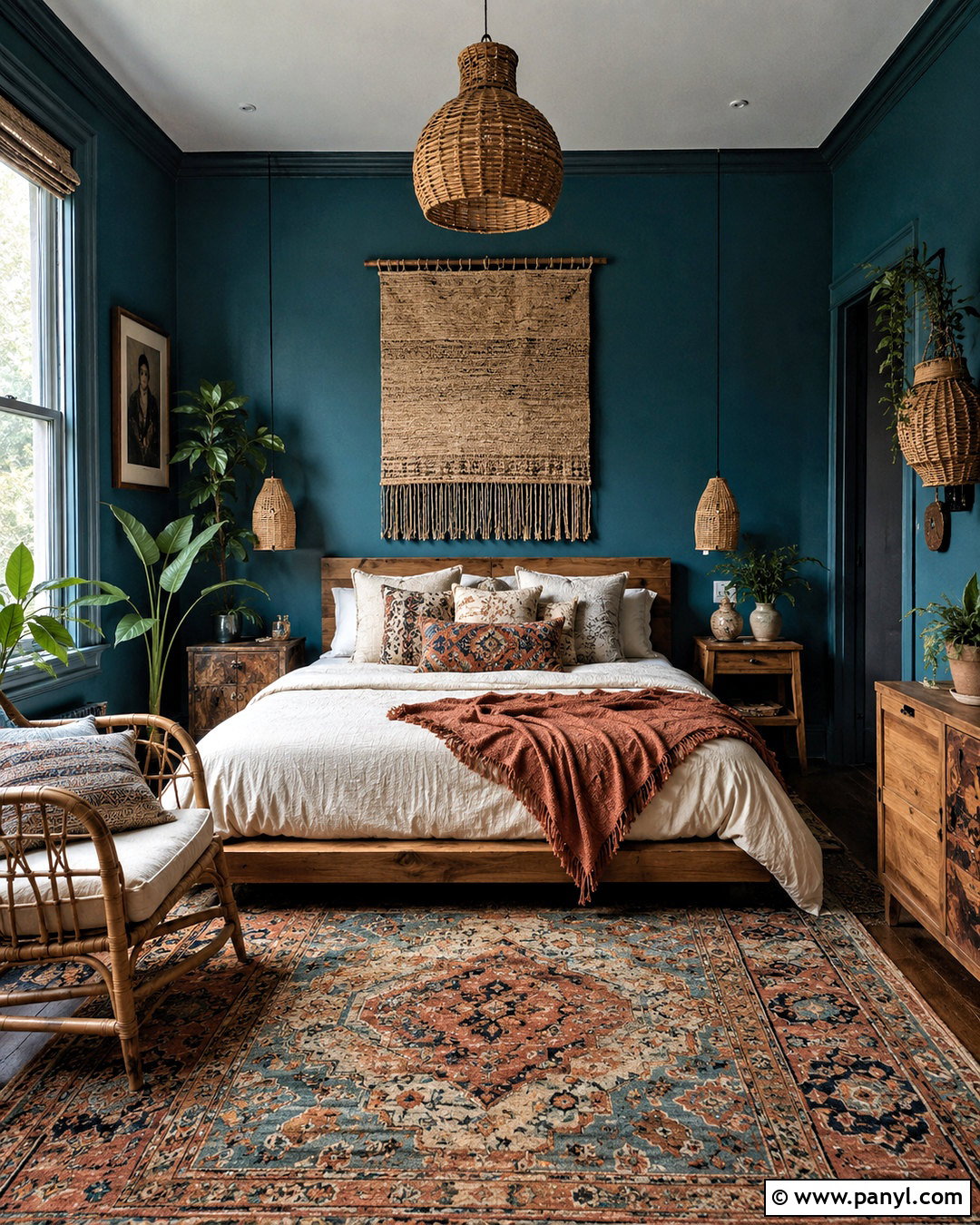 Dark Turquoise Boho Bedroom - 20 dark turquoise bedroom ideas