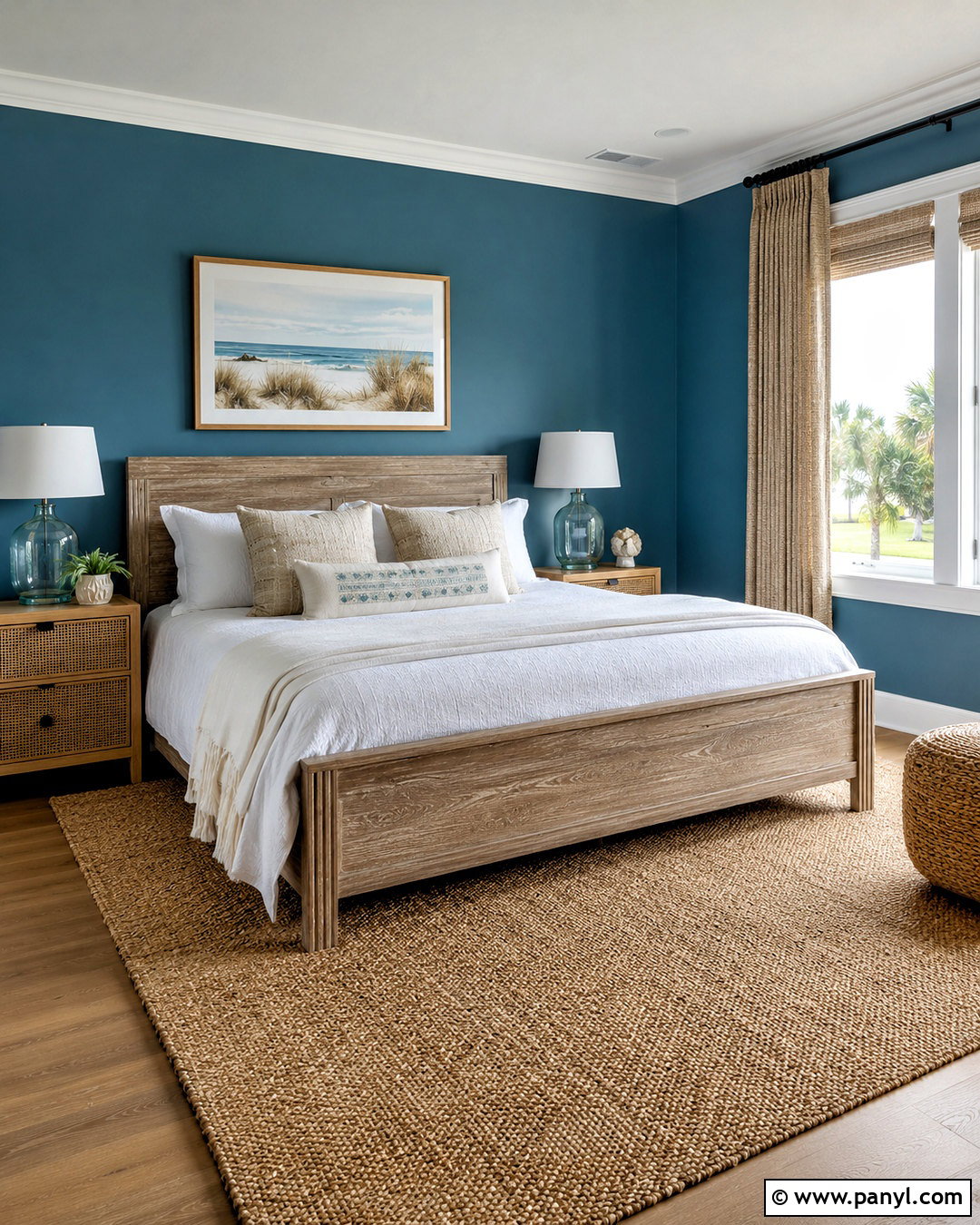 Dark Turquoise Coastal Bedroom - 20 dark turquoise bedroom ideas