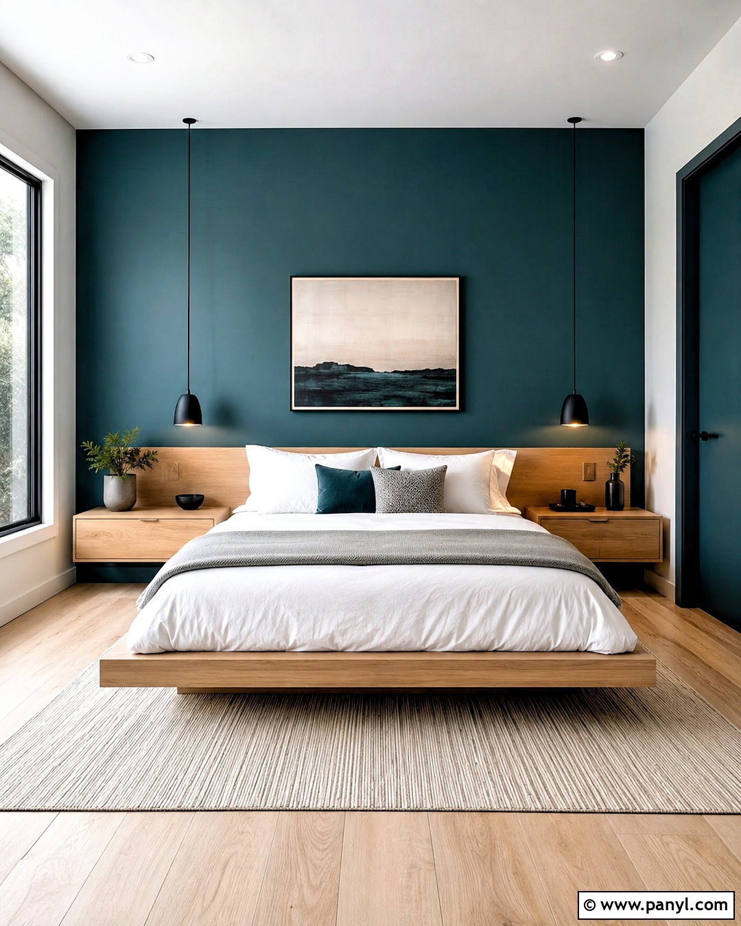 Dark Turquoise Modern Bedroom - 20 dark turquoise bedroom ideas