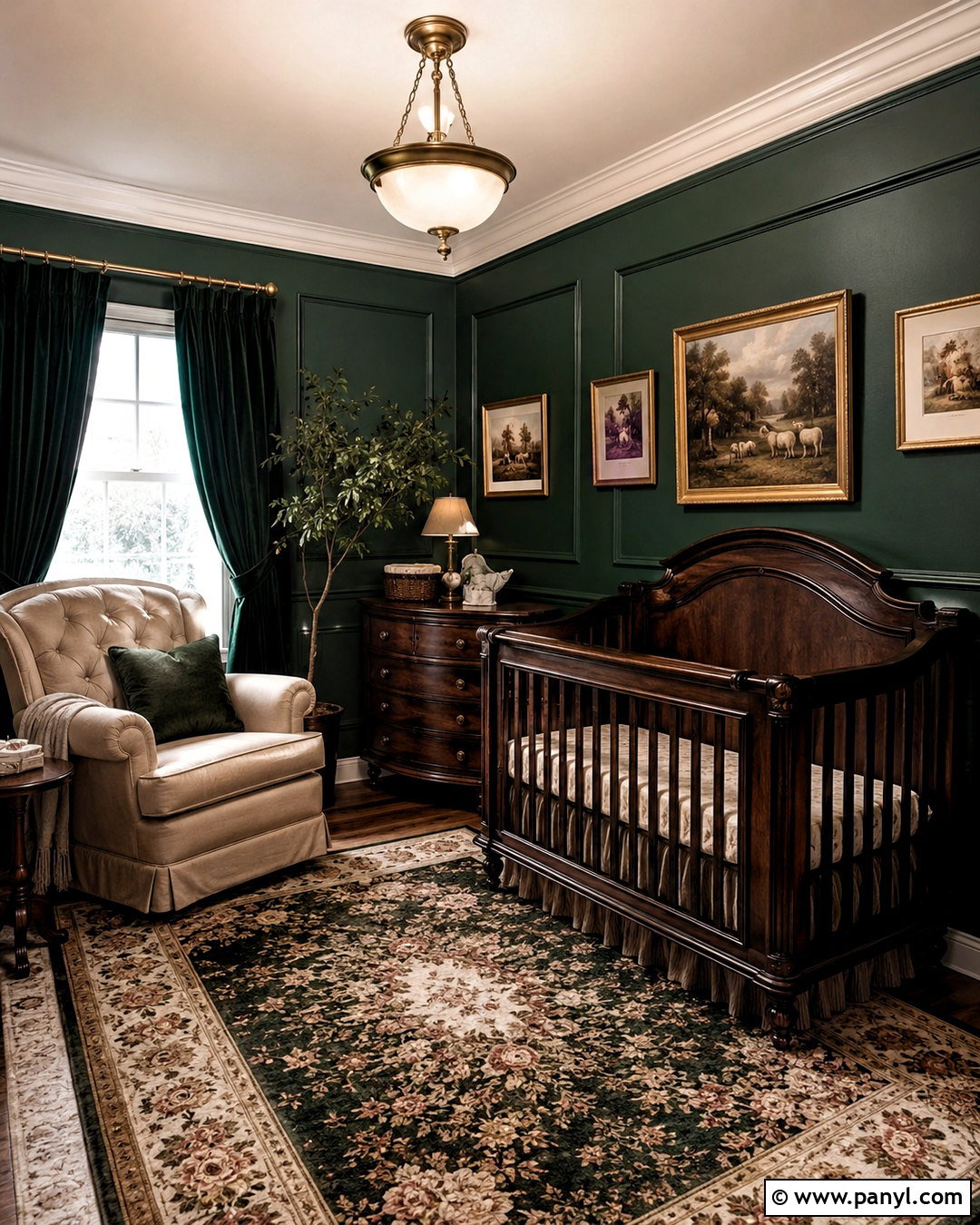Dark Victorian Nursery - 20 dark baby nursery ideas