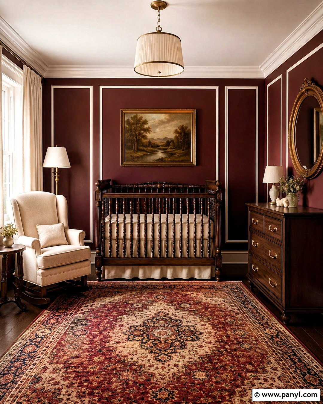 Dark Vintage Baby Room - 20 dark baby room ideas