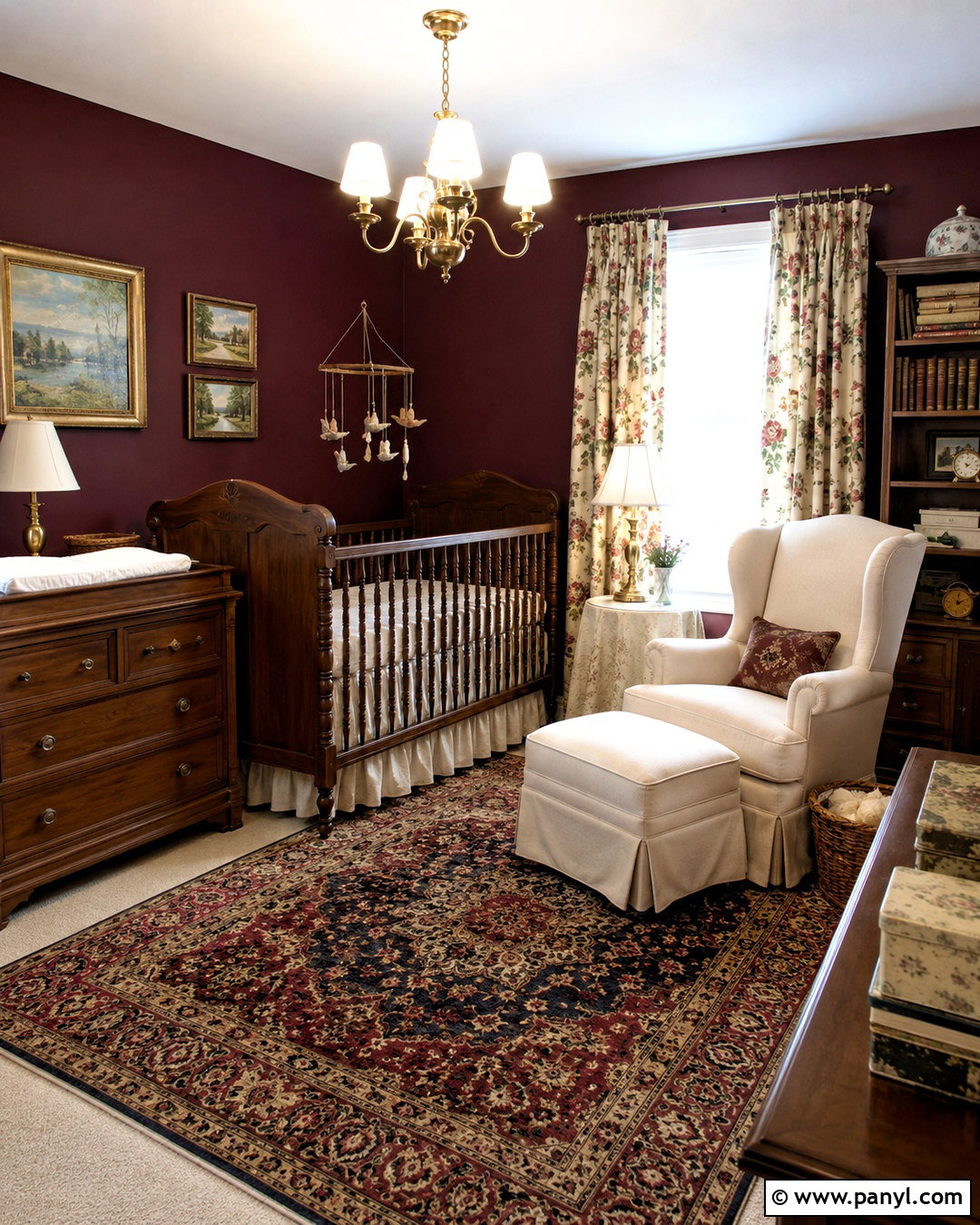 Dark Vintage Nursery - 20 dark nursery ideas