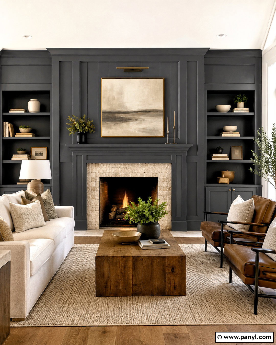 Dark Wainscoting Fireplace Wall - 20 dark wainscoting ideas