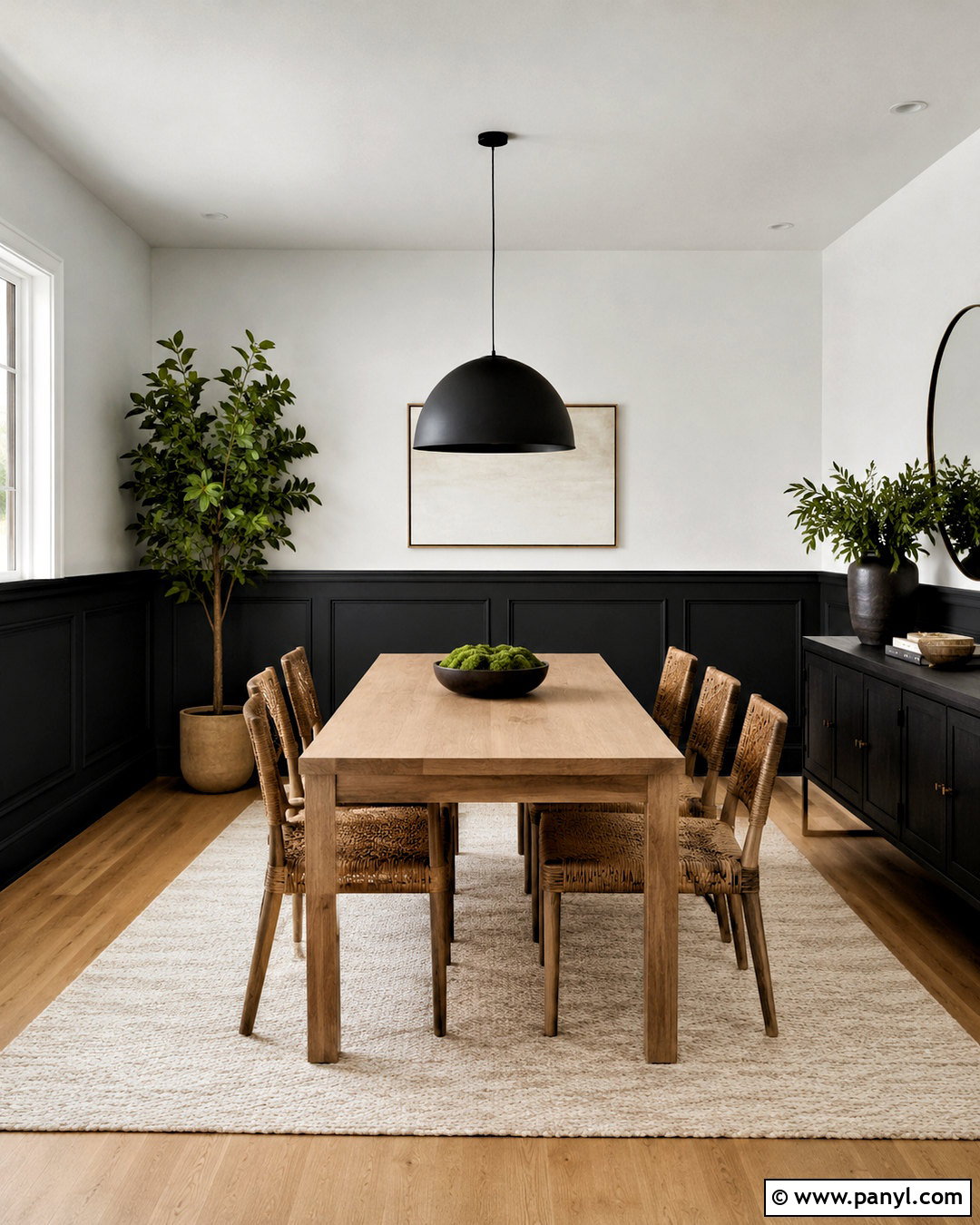 Dark Wainscoting With White Walls - 20 dark wainscoting ideas