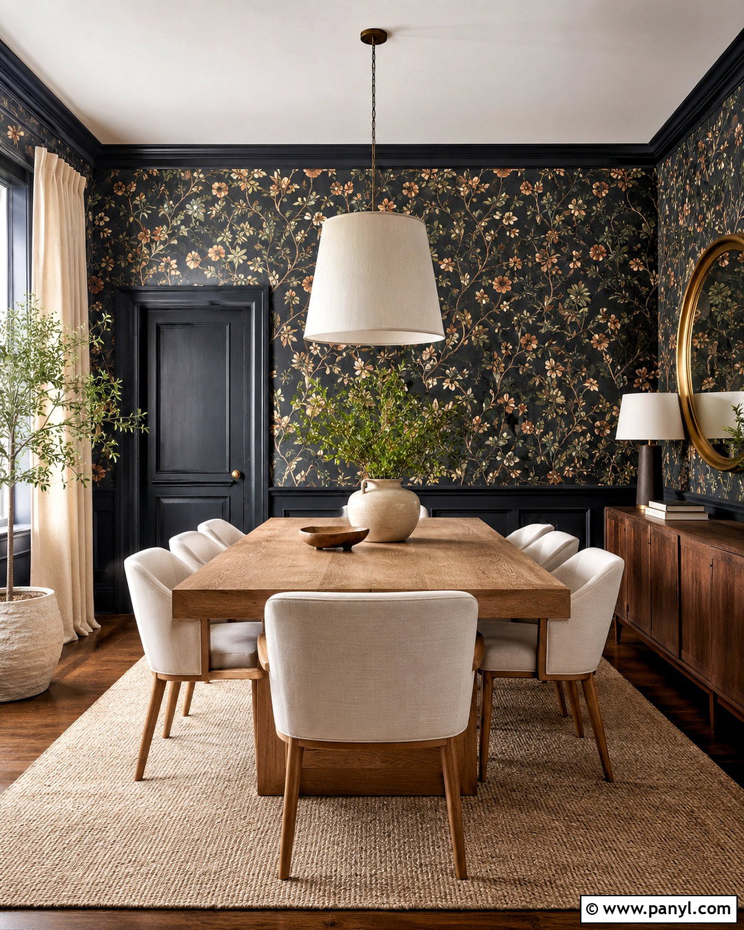 Dark Wallpaper Walls Dining Room - 40 dark walls