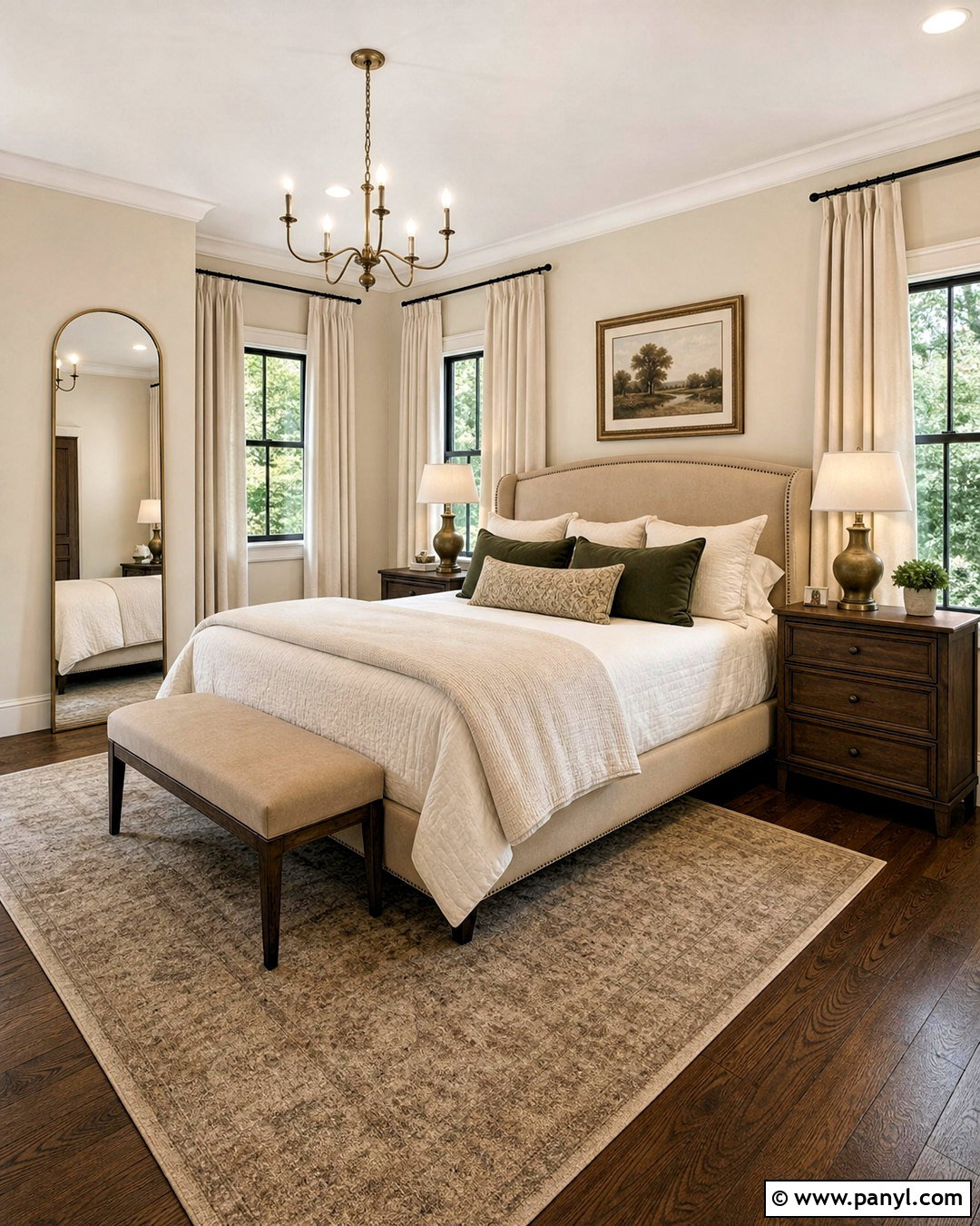 Dark Walnut Floor And Cream Walls - 20 floor and wall color combinations