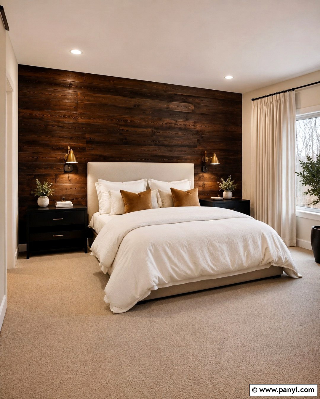 Dark Walnut Pallet Wall - 20 Pallet Wall Stain Colors