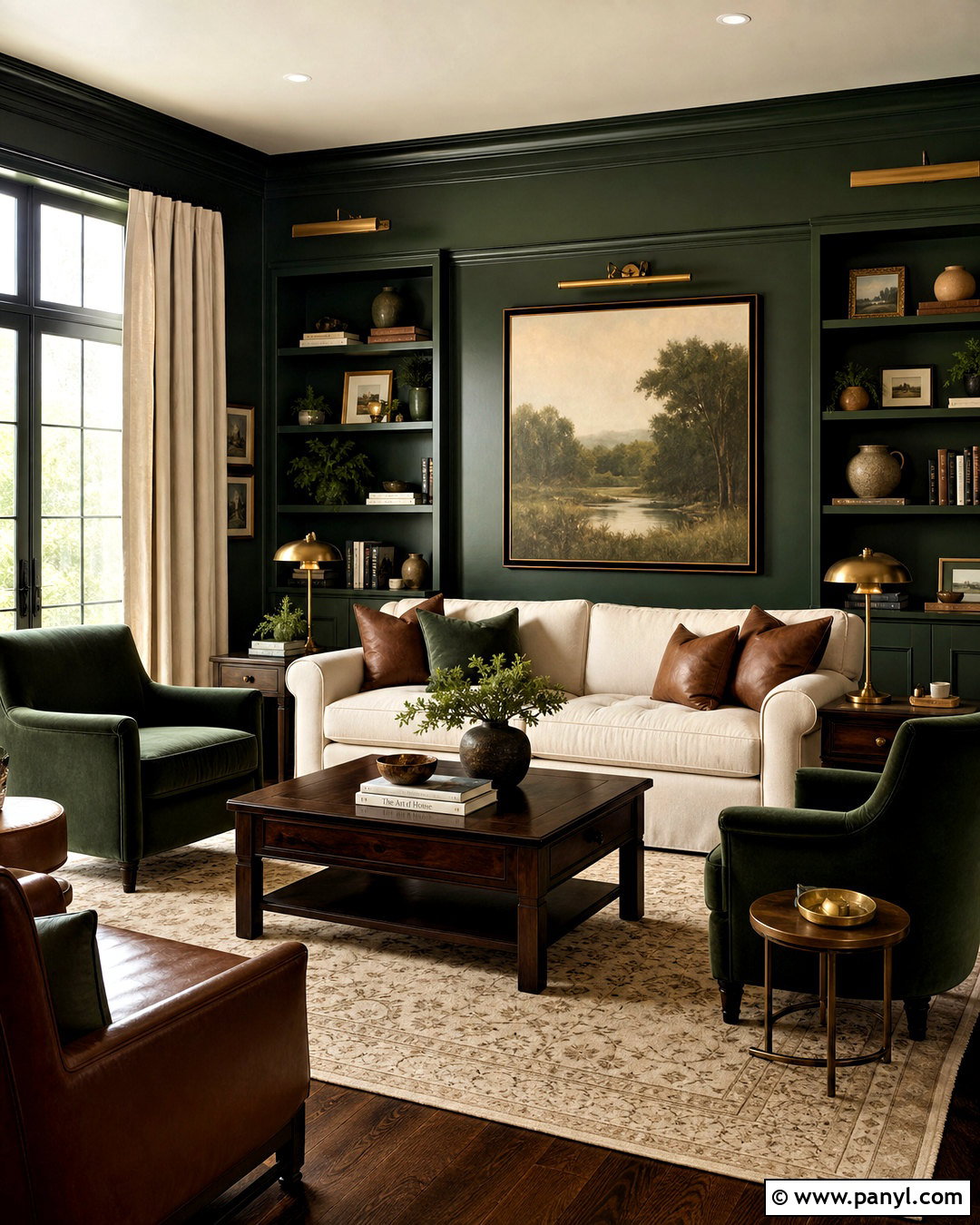 Dark Wood And Forest Green Palette - 20 dark wood color palette ideas