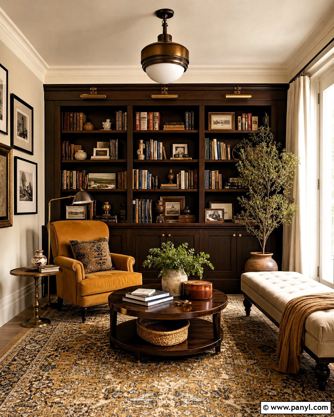 Dark Wood And Mustard Yellow Palette - 20 dark wood color palette ideas