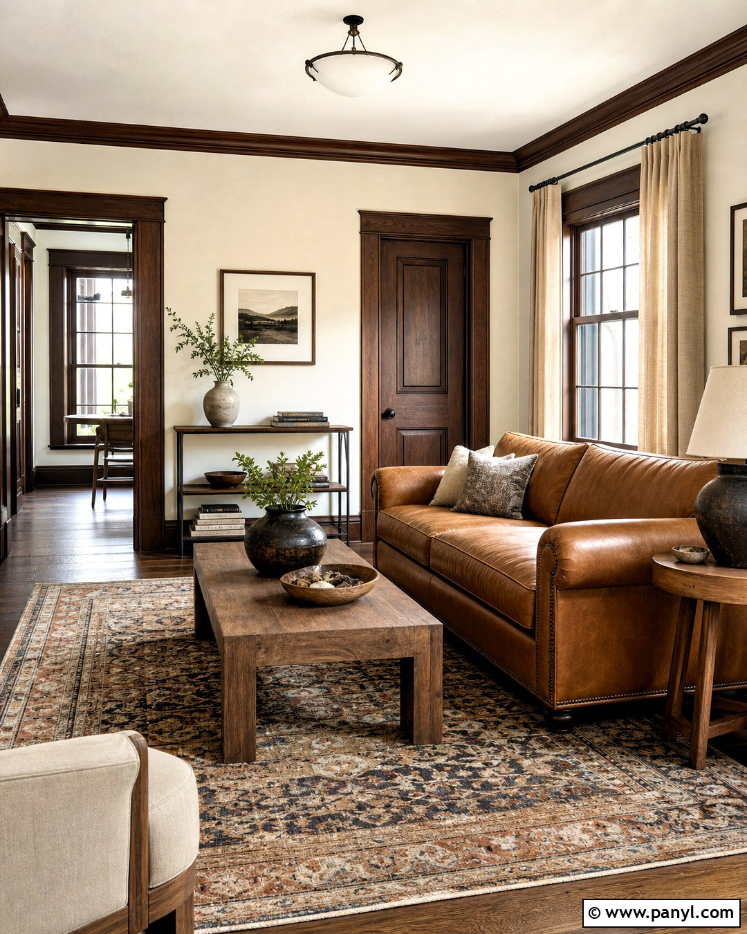 Dark Wood Baseboards With Cream Walls - 20 dark baseboards and trim ideas