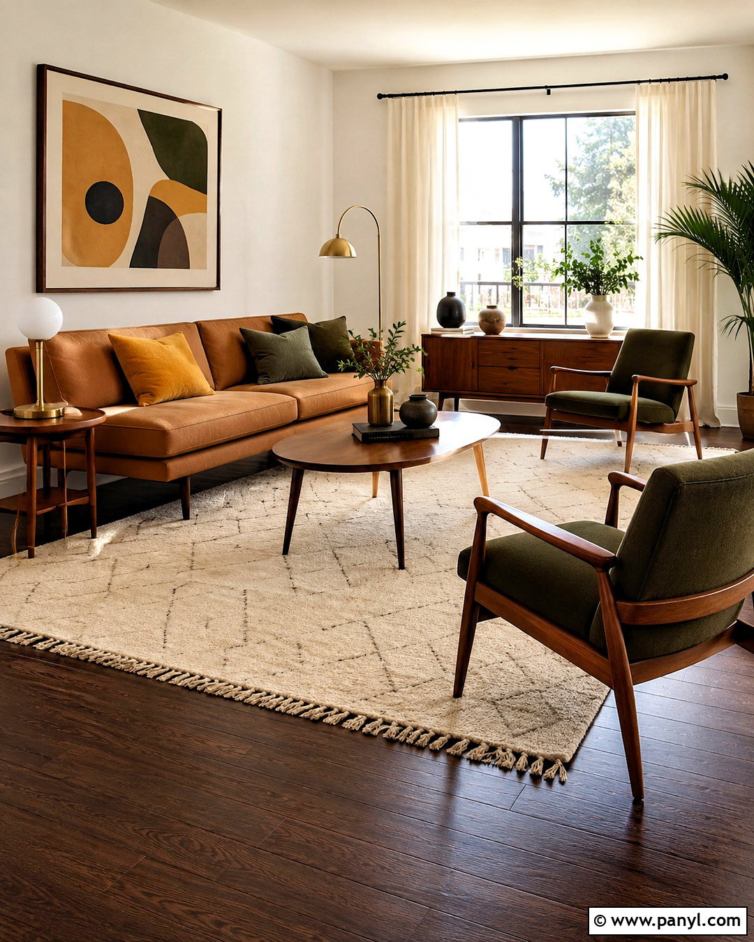 Dark Wood Floors With Midcentury Furniture - 20 dark wood floors living room decor ideas