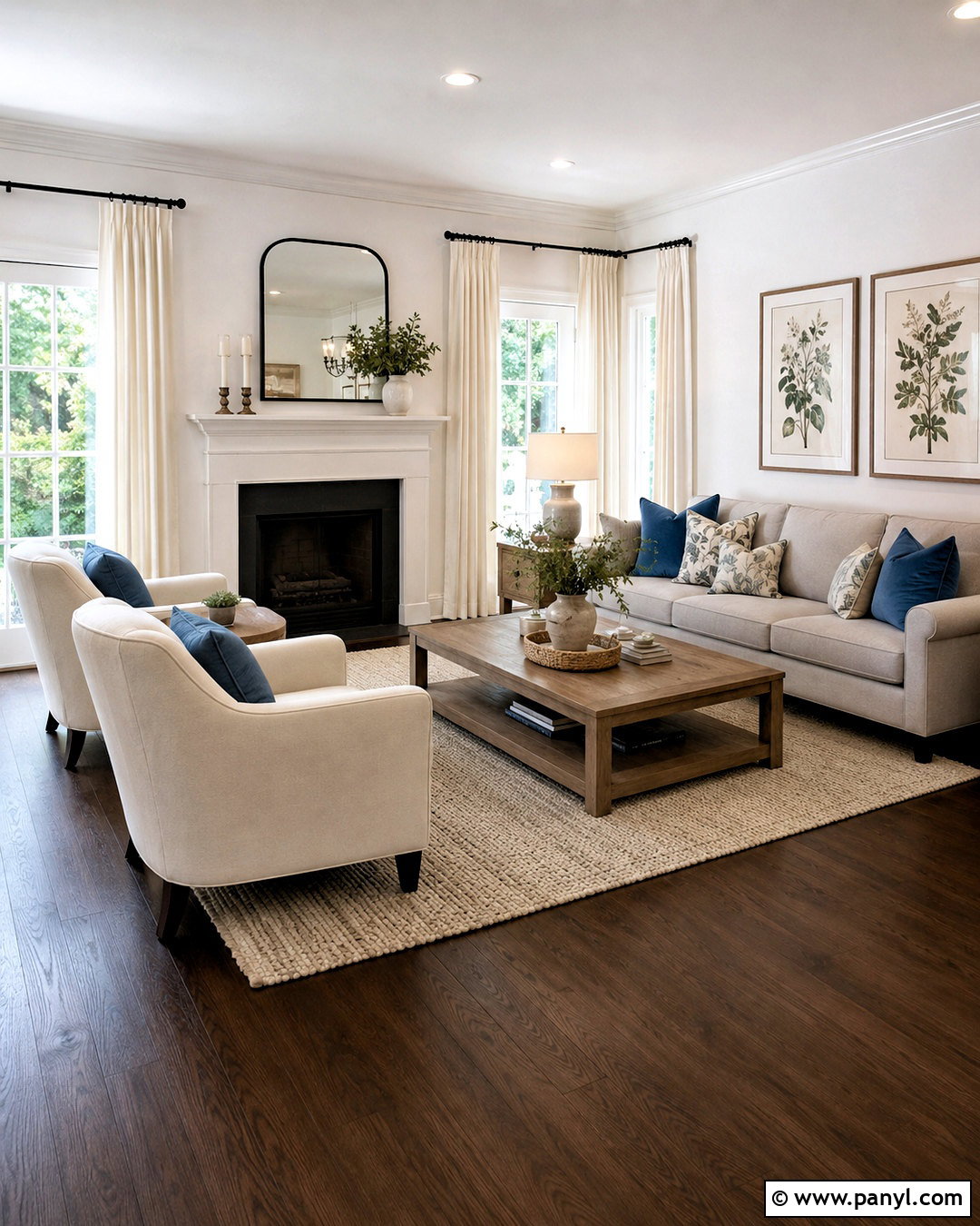Dark Wood Floors With White Walls - 20 dark wood floors living room decor ideas