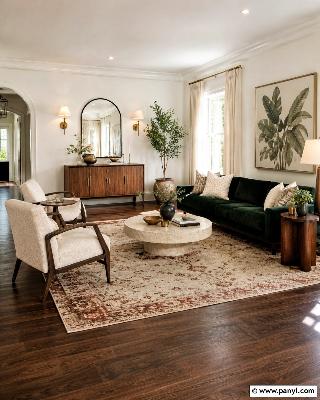 20 Dark Wood Floors Living Room Decor Ideas for Cozy Style