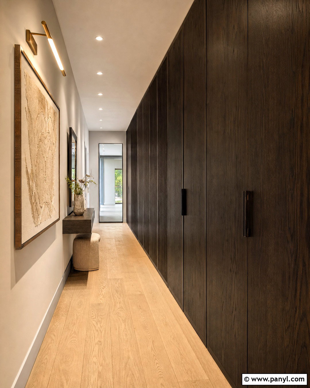 Dark Wood Hallway Paneling - 20 dark wood walls