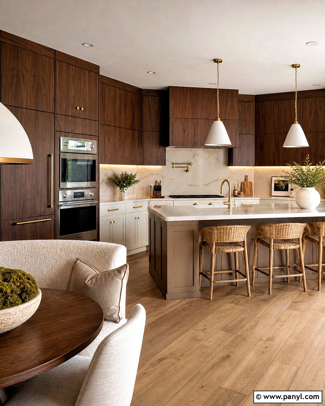 Dark Wood Kitchen Wall - 20 dark wood walls