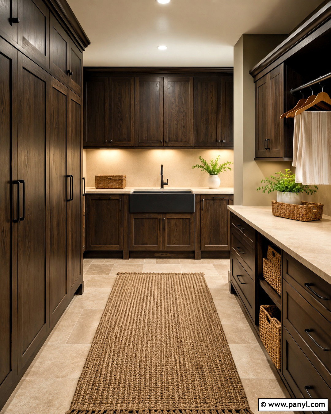 Dark Wood Laundry Room - 20 moody laundry room ideas