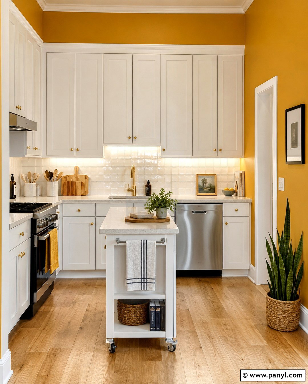 Dark Yellow Small Kitchen Walls - 20 dark yellow kitchen walls