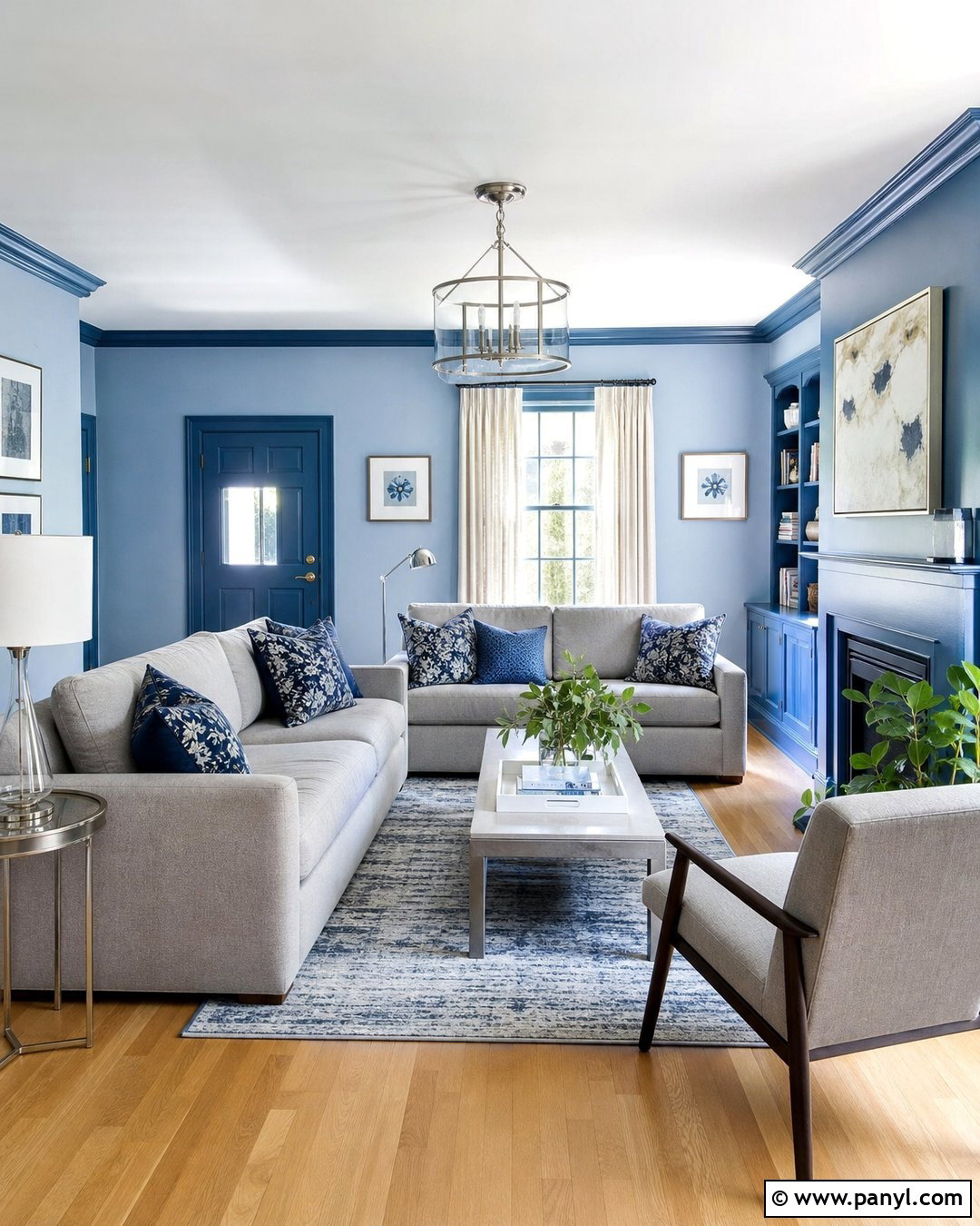 Darker Trim In The Same Color Family - 35 Baseboards And Trim Color Ideas