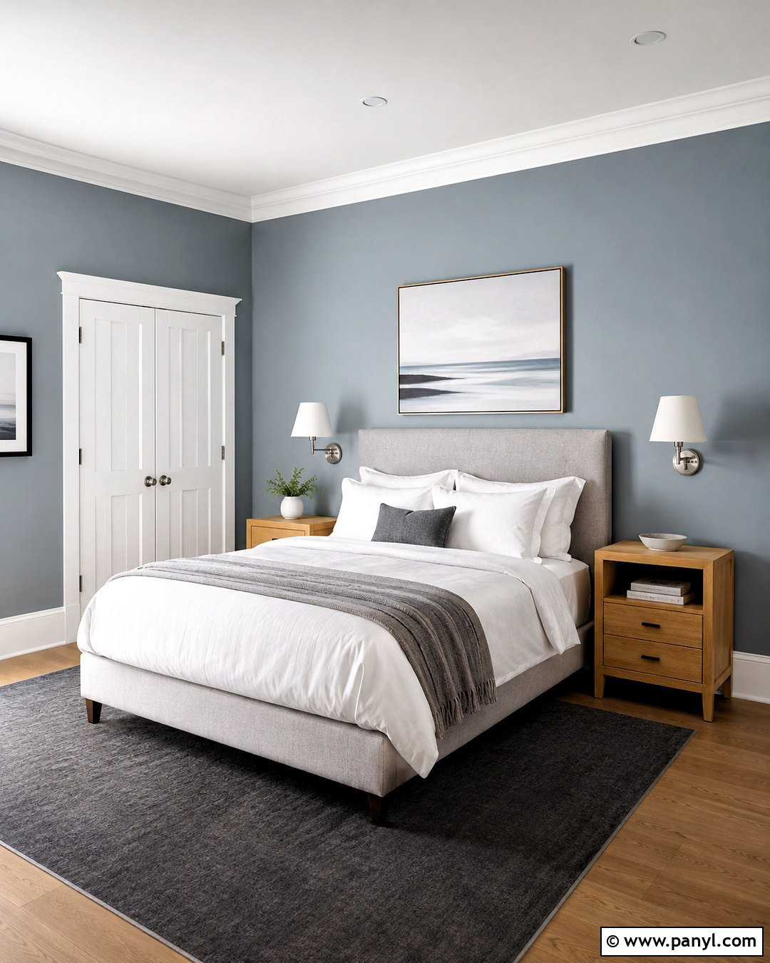 Decorators White Trim With Blue Gray Walls - 20 best white trim paint color ideas
