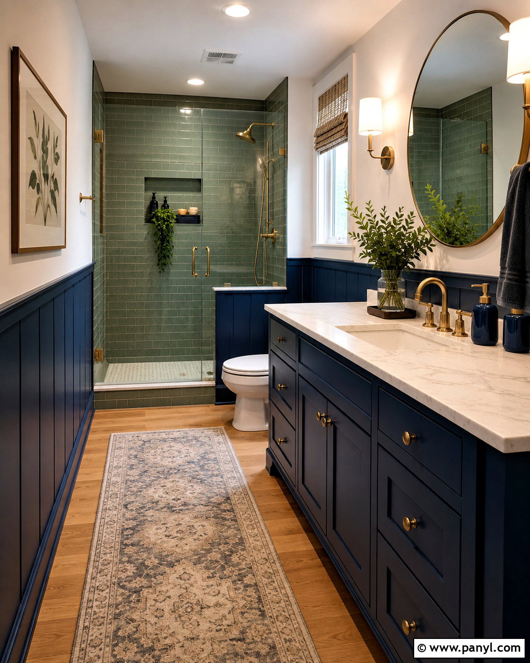 Deep Blue And Green Bathroom - 20 deep blue bathroom ideas