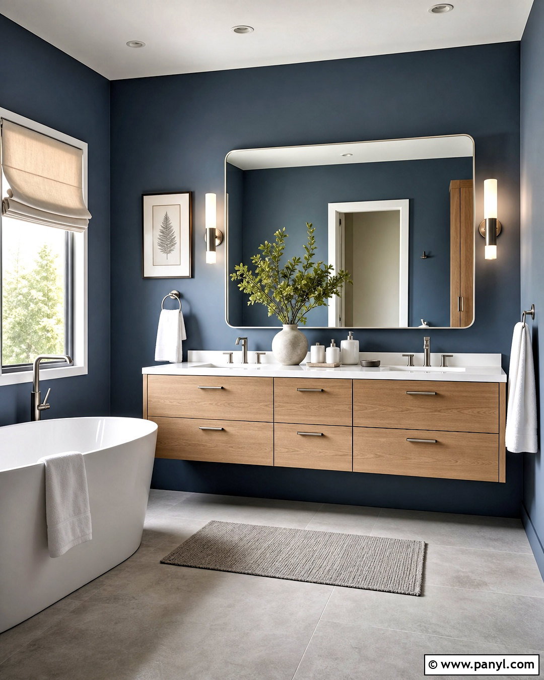 Deep Blue Gray Bathroom Paint - 20 dark bathroom paint colors