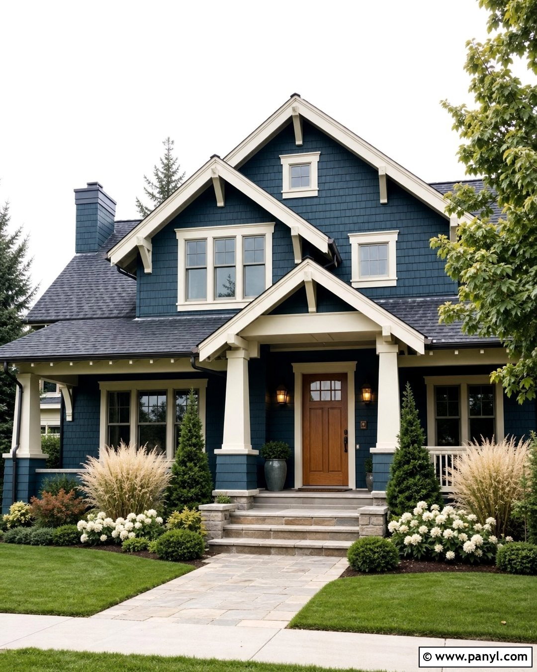 Deep Blue-Green Outside Wall Colour - 35 outside wall colour ideas