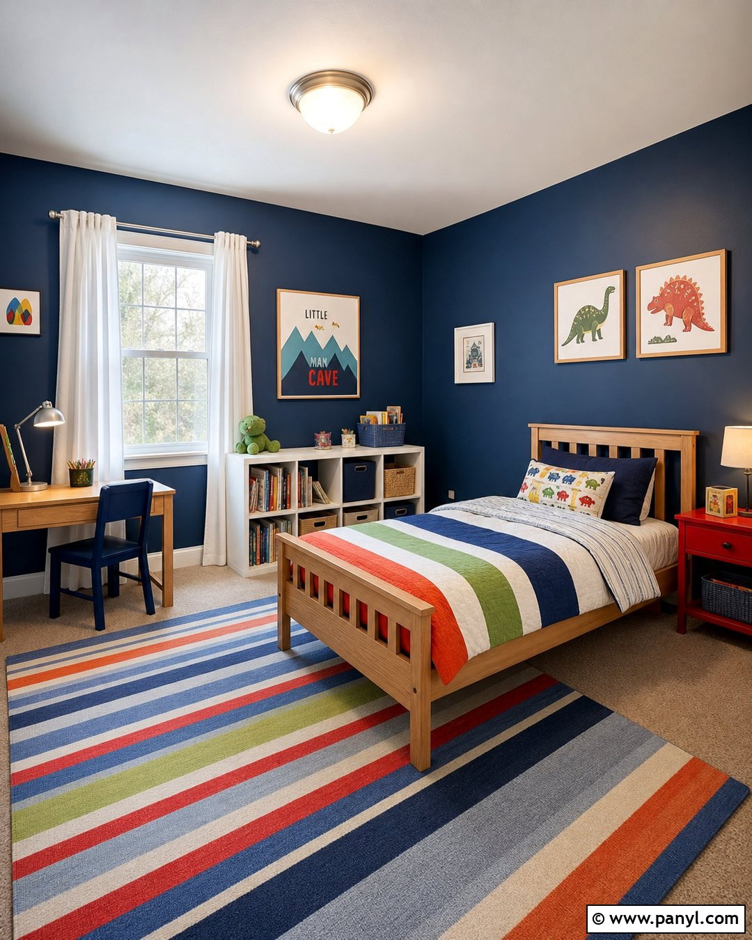 Deep Blue Kids Bedroom - 35 Deep Blue Walls