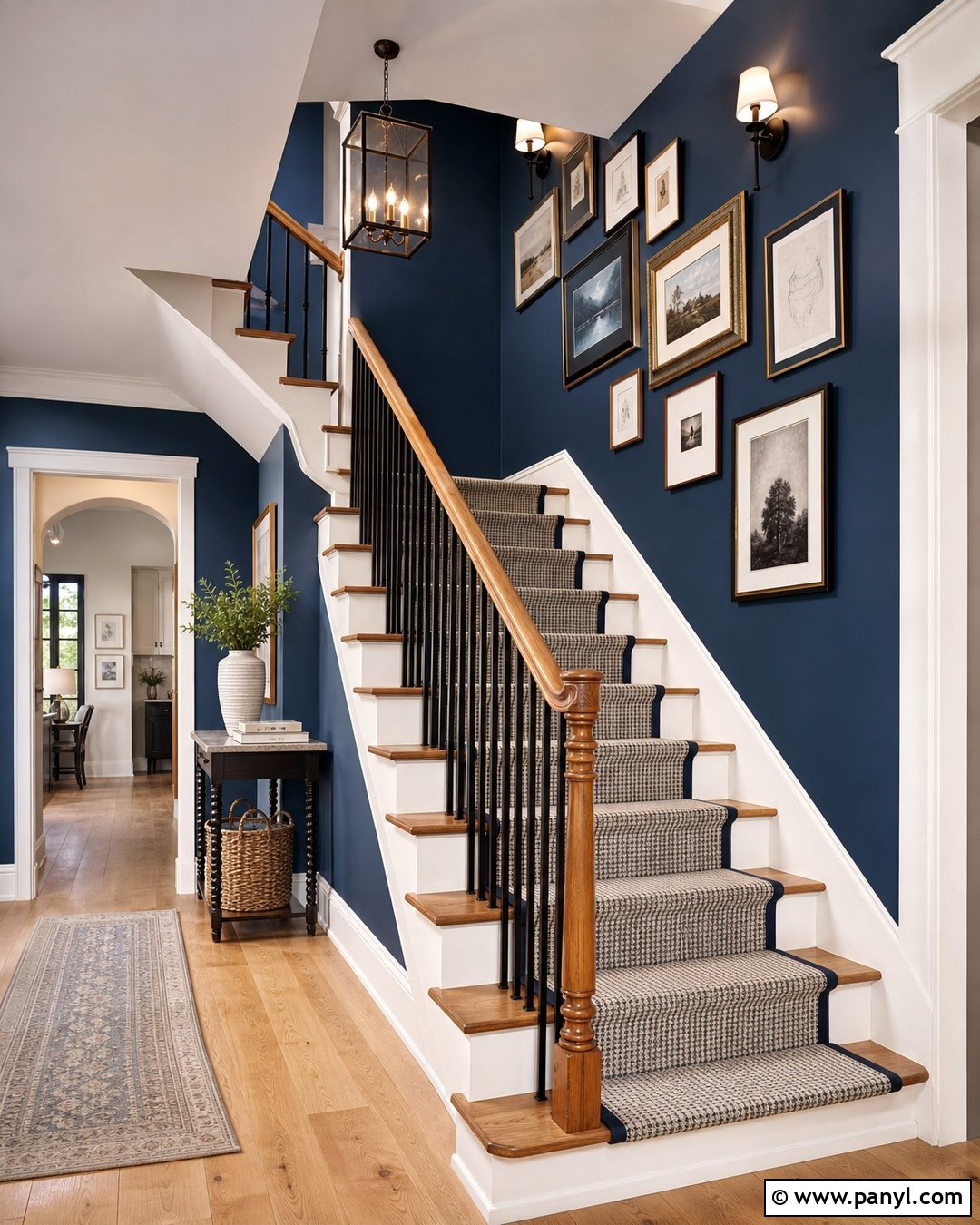 Deep Blue Stairway - 35 Deep Blue Walls
