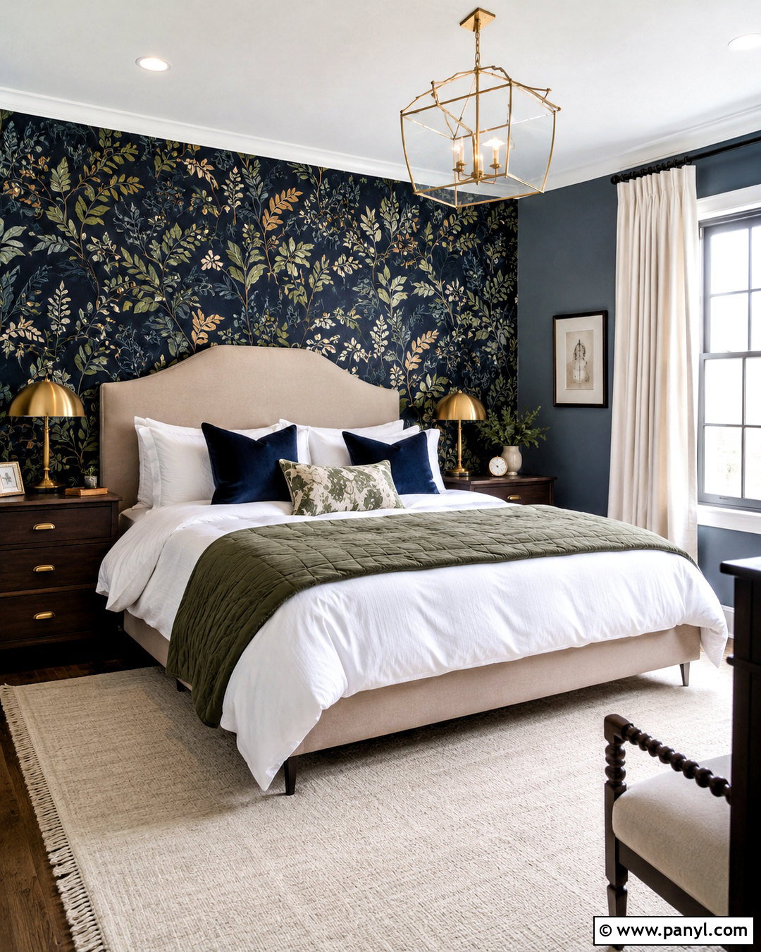 Deep Blue Wallpaper Bedroom - 20 deep blue bedroom ideas
