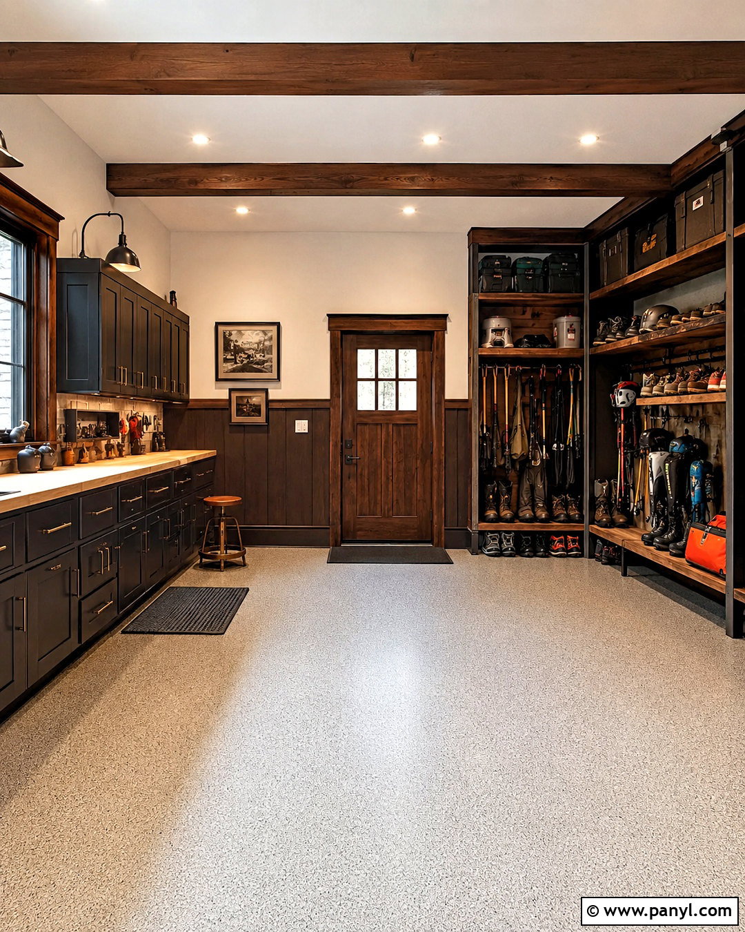 Deep Brown Garage - 20 best garage paint colors