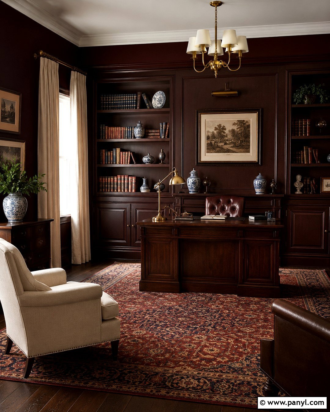 Deep Burgundy Wall Color - 20 Top Wall Colors