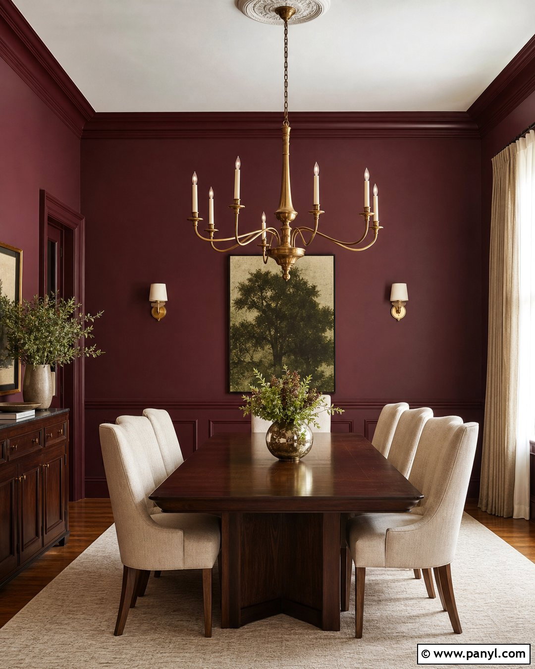 Deep Burgundy Wall Color - 25 2027 Wall Colors
