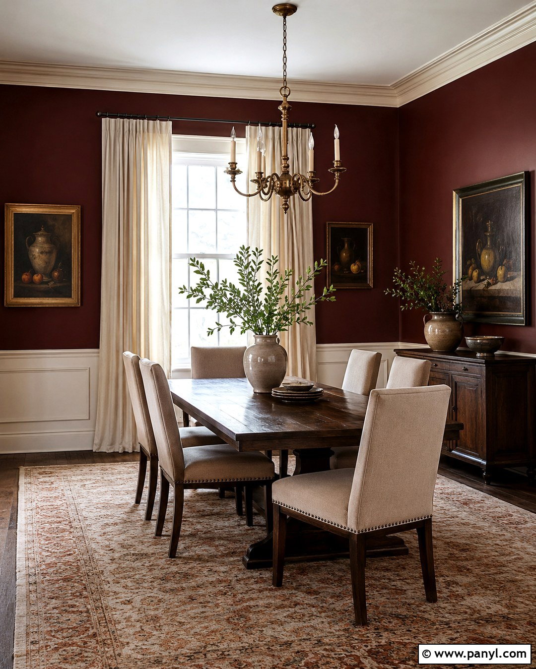 Deep Burgundy Wall Color - 20 Beautiful Wall Colors Paint Colours