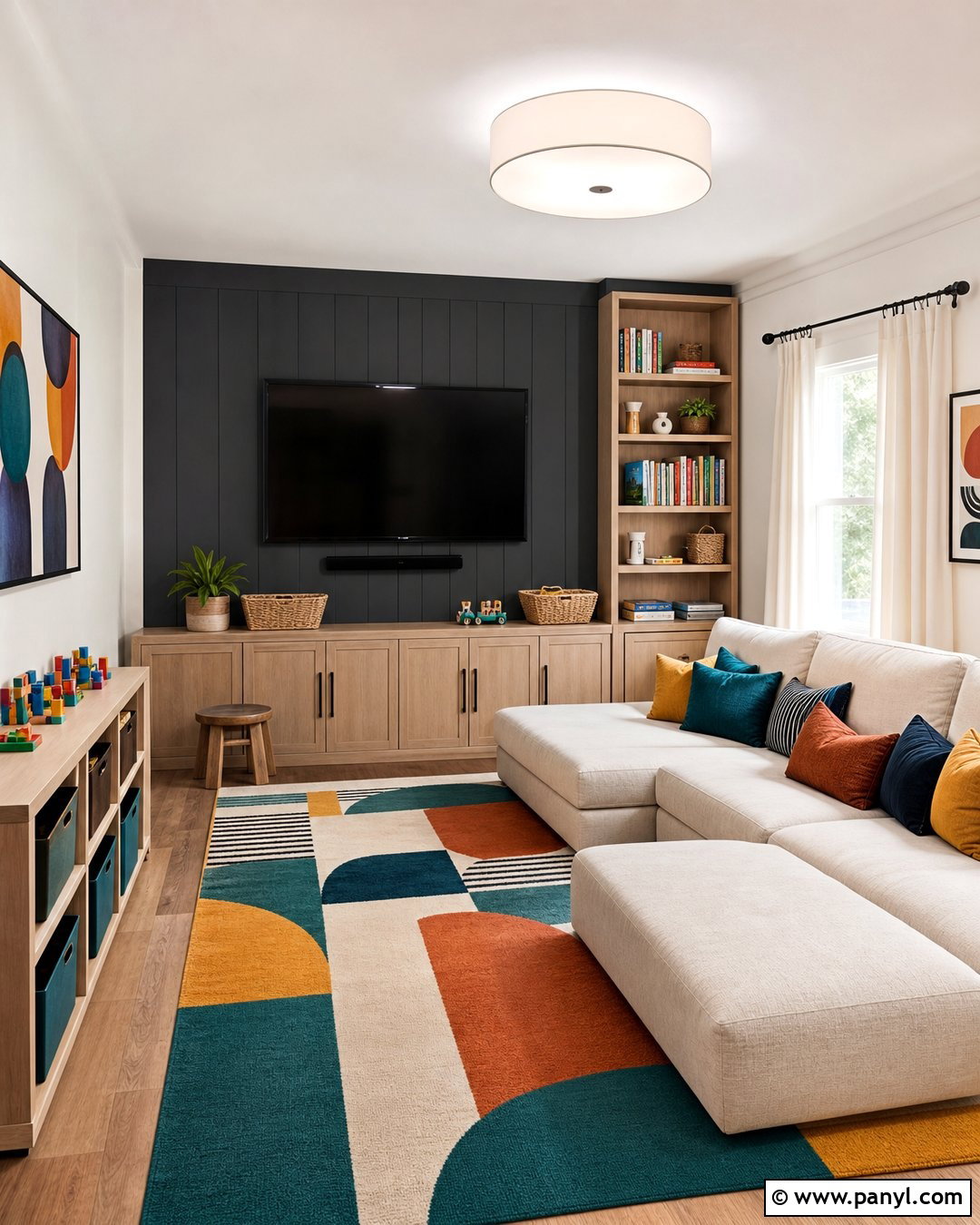 Deep Charcoal Playroom Wall Color - 35 playroom wall colors