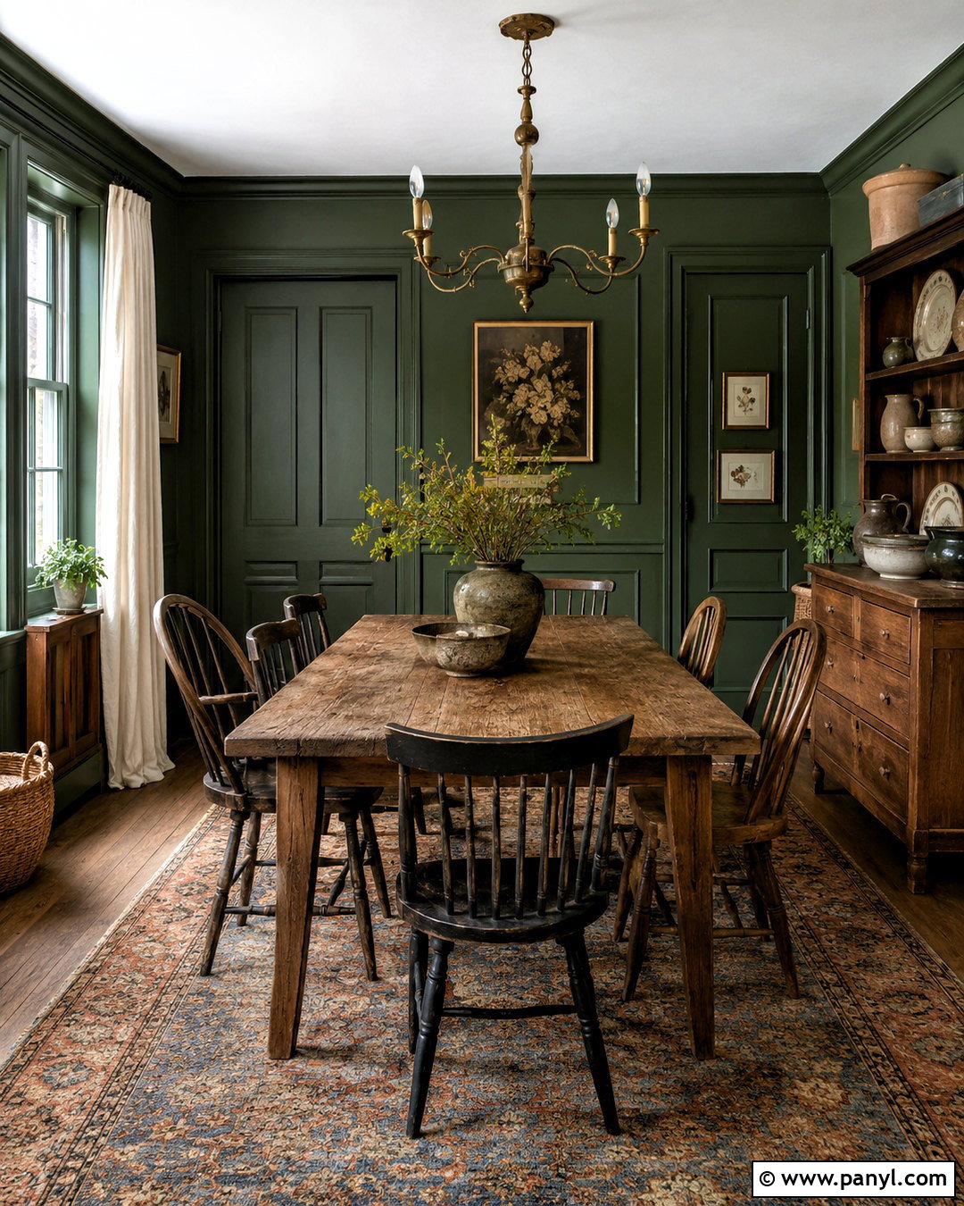 Deep Forest Green Cottagecore Paint Color - 20 cottagecore paint colors