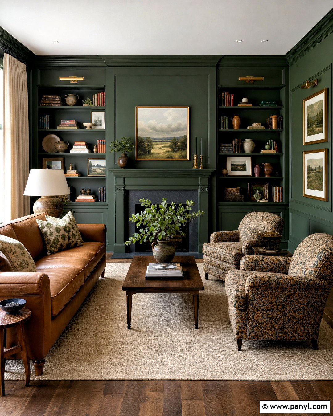 Deep Forest Green Interior Paint - 20 interior paint colors