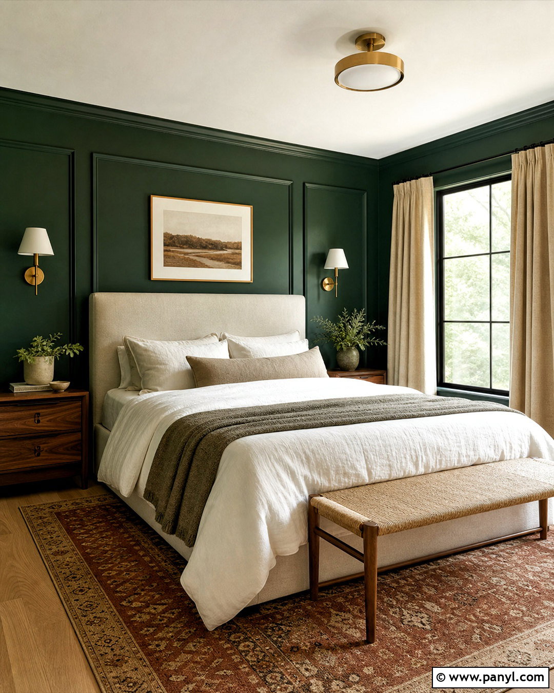 Deep Forest Green Wall Color - 20 trending wall colors