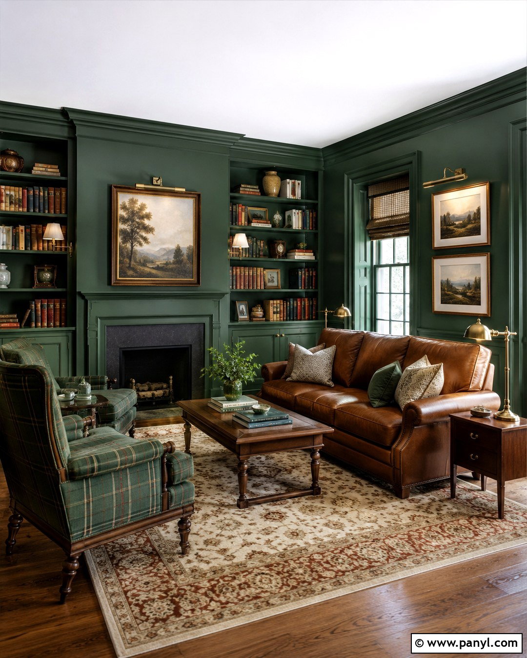 Deep Forest Green Wall Color - 20 Evergreen Wall Color Ideas