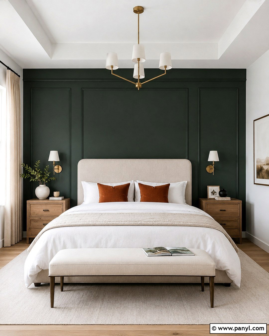 20 Deep Green Feature Wall Ideas for Dramatic Modern Rooms
