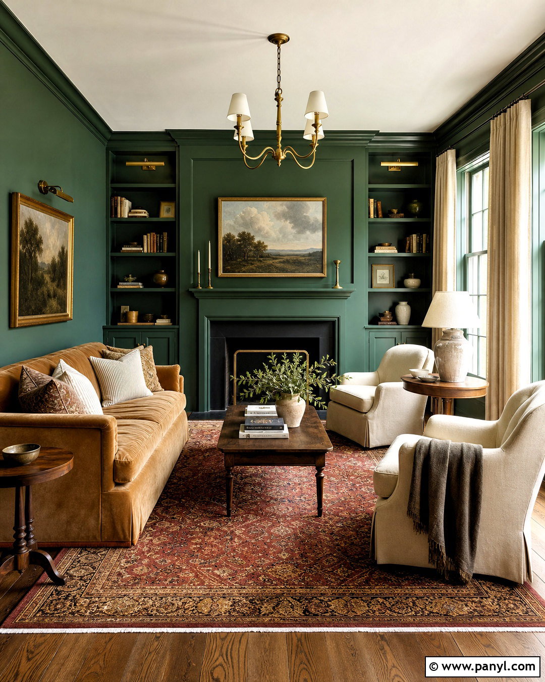 Deep Green Living Room Paint - 20 interior paint ideas living room ideas