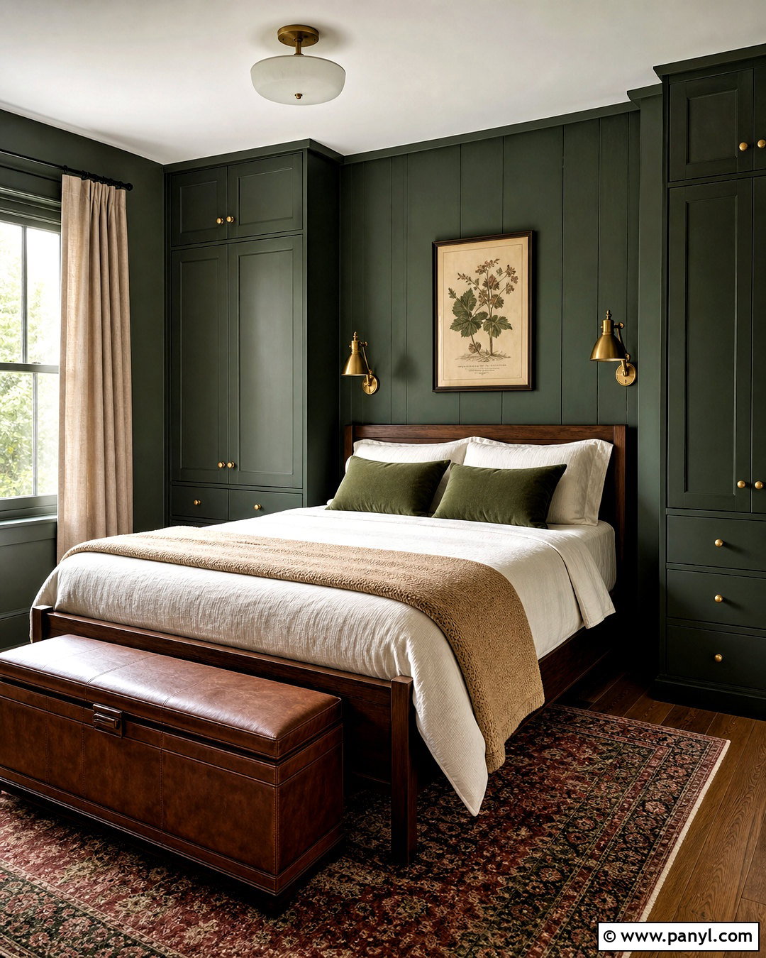 Deep Green Small Bedroom - 20 small bedroom wall colors